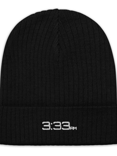 Knit Beanie Embroidered