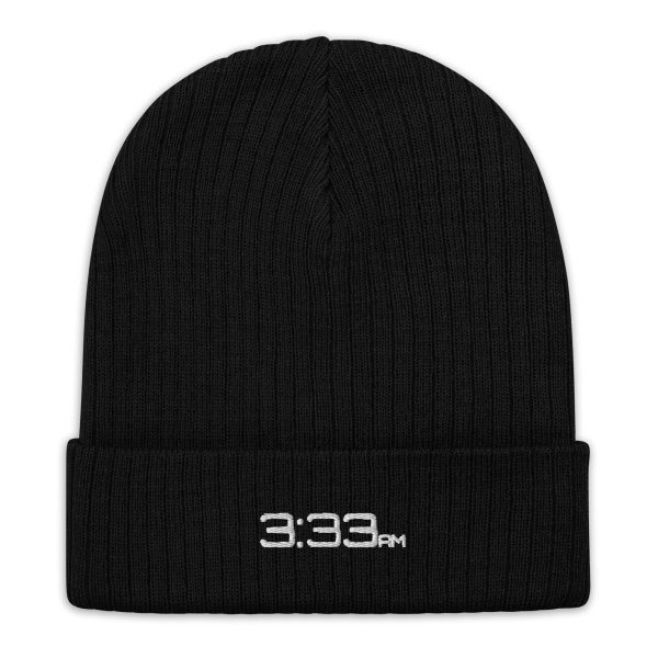 Knit Beanie Embroidered